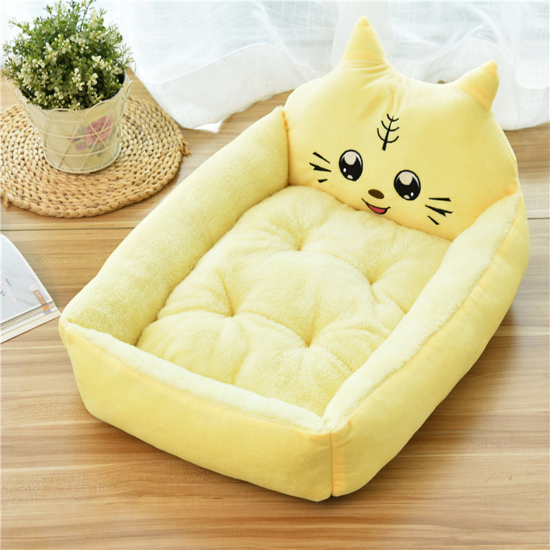 Warm Plush Pet Bed for Cats and Dogs