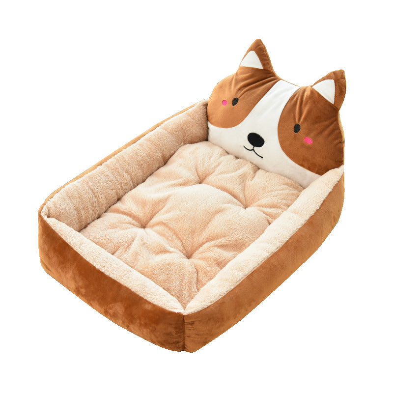 Warm Plush Pet Bed for Cats and Dogs